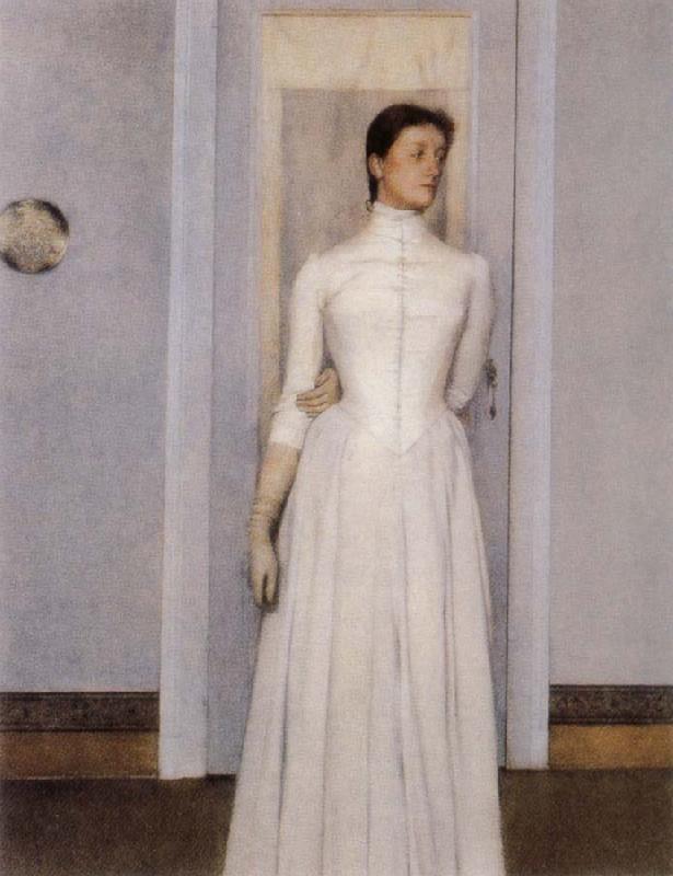 Claude Monet Portrait of Marguerite Khnopff